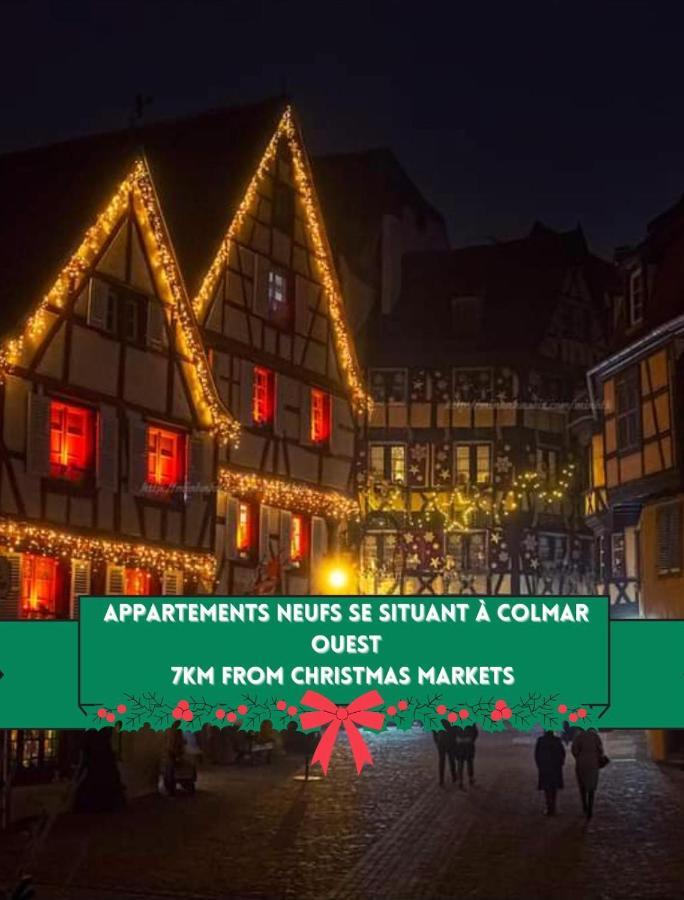 万泽内姆Coeur D'Alsace Colmar Vignobles Ouest Avec Terrasses别墅 外观 照片
